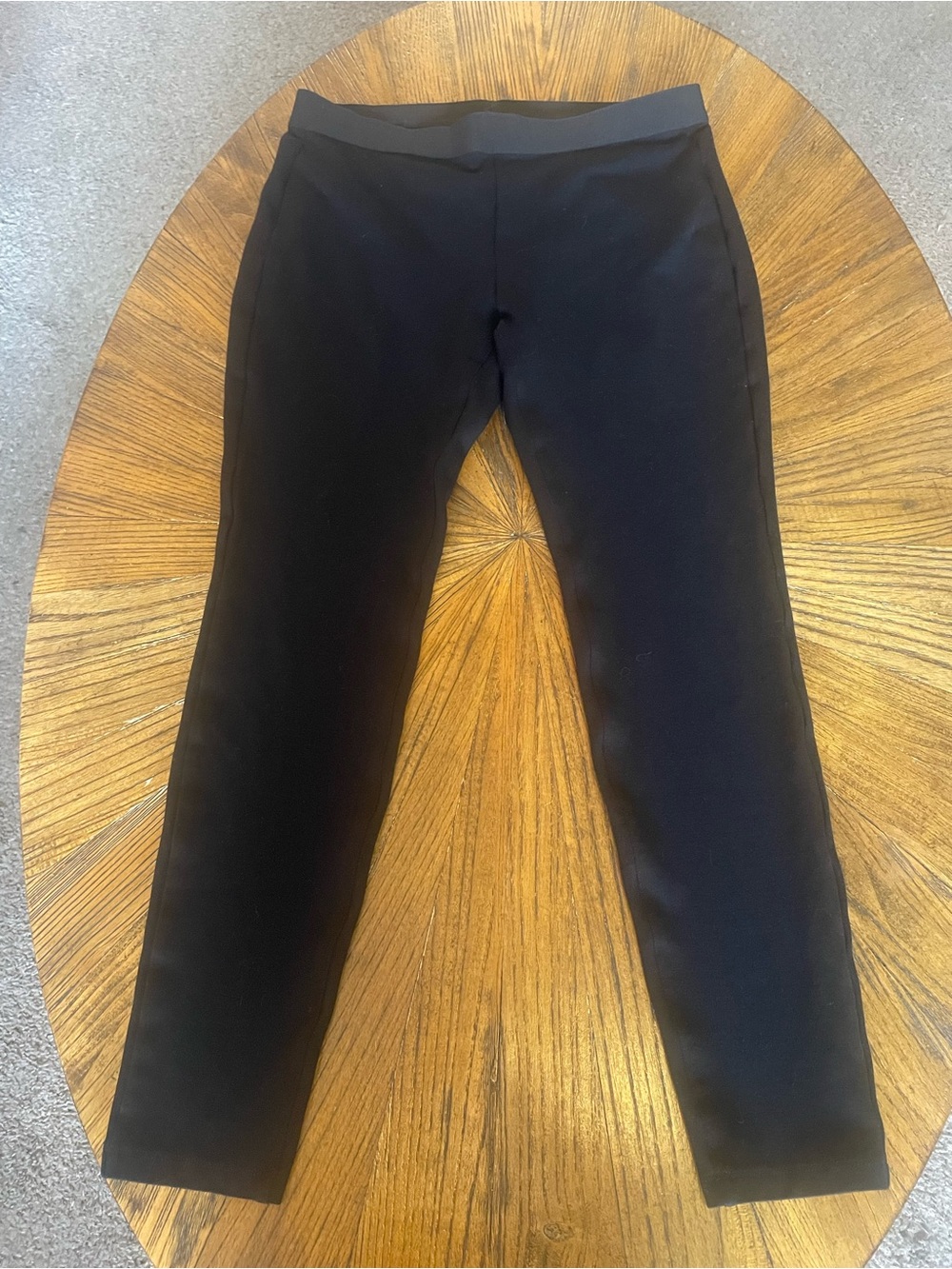 Eileen Fisher Black Pull-On Slim Leggings